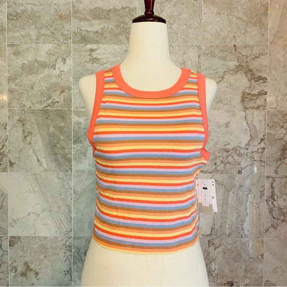 BP. Multi Stripe Ringer Tank - Picture 2 of 7